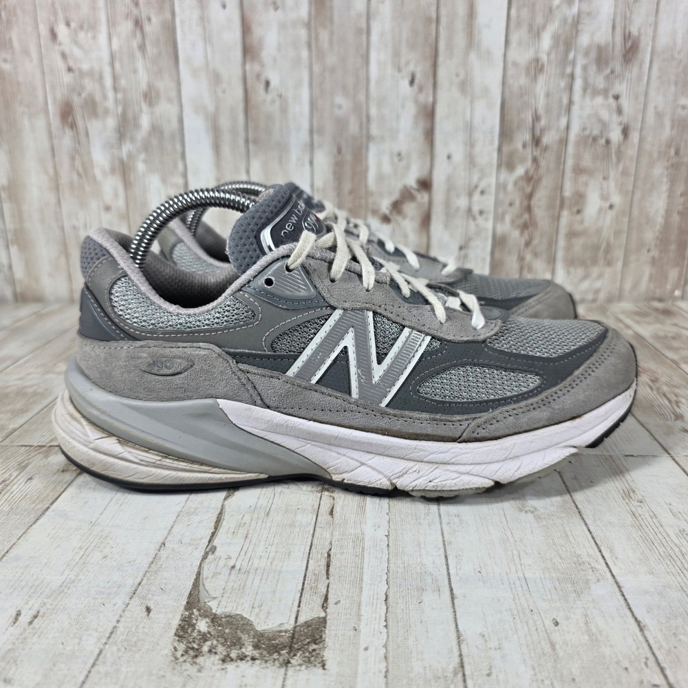 New Balance 990v6 Made in USA‎ Grey Suede Mesh Sneakers W990GL6 Womens 9